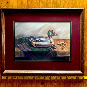 Framed J. Gibson Duck Art